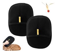 Shedly Sweep Pro, guante Shedly Sweep Pro, removedor electrostático de pelo de mascotas reutilizable de doble cara para sofá, ropa, alfombra (negro, 2 piezas)