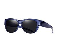SHEEN KELLY De gran tamaño se adapta a las gafas de sol Lente polarizada espejada para mujeres y hombres marco de circular