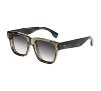 SHEEN KELLY Gafas de sol cuadradas gruesas retro para hombres y mujeres, gafas rectangulares de moda con montura negra de tortuga, gafas de los años 70 y 80