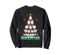 Sheep Christmas Shirt Merry Sheepmas Christmas Tree Sudadera