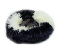 Sheep Dreams Cama para perros y gatos de piel de cordero, acogedora, de alta calidad y acogedora, 100% lana de oveja merino natural, incluye cepillo de cuidado e instrucciones (idioma español no