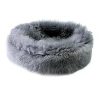 Sheep Dreams Cama para perros y gatos de piel de cordero, acogedora, de alta calidad y acogedora, 100% lana de oveja merino natural, incluye cepillo de cuidado e instrucciones (idioma español no