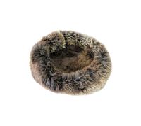 Sheep Dreams Cama para perros y gatos de piel de cordero, acogedora, de alta calidad y acogedora, 100% lana de oveja merino natural, incluye cepillo de cuidado e instrucciones (idioma español no