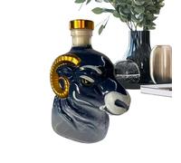 Sheep Glass Whiskey Bottle - Animal Shaped Liquor Decanter | Funny Whiskeyy Bottle For Men | Vodka Tequila Brandy Wine Cocktail Dispensador | Decorativo Whiskey Contenedor para Home Bar | Gift Foor
