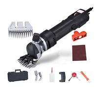 Sheep Shears 1000W Shear Machine Heavy Duty Electric Grooming Clippers Farm Animal Shave Tool con 6 velocidades ajustables para mascotas Lana Ganado 9 Stra