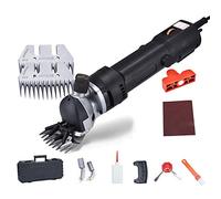 Sheep Shears 1000W Shear Machine Heavy Duty Electric Grooming Clippers Herramienta de afeitado de animales de granja con 6 velocidades ajustables para lana de mascotas 9 dientes rectos