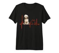 Sheepadoodle Dog Heartbeat ECG Mis Perros Son mis Cardio Camiseta Premium