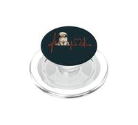 Sheepadoodle Dog Heartbeat ECG Mis Perros Son mis Cardio PopSockets PopGrip para MagSafe