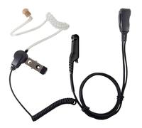 SHEEPDOG MICROPHONES Auricular de tubo acústico con micrófono, compatible con Motorola R7, ION y MXP600, cable negro (LMC-1AT-M20), auriculares premium