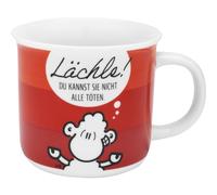 Sheepworld 48933 Taza con diseño Smile | Taza favorita en caja de regalo, porcelana, 38 cl, con texto | Cumpleaños, Navidad, regalo divertido | 48933