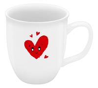 Sheepworld 74866 - Taza de café espresso con diseño de corazones, tamaño pequeño de porcelana, 10 ltura 6,5 cm, diámetro 5,8 cm, regalo de San Valentín, cumpleaños | 74866