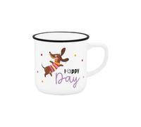 Sheepworld 75467 - Taza de café espresso con diseño de perro salchicha