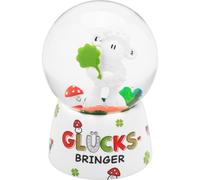 Sheepworld Bola de ensueño con diseño de Amuleto de la Suerte, Bola de Nieve, Cristal, Altura 6,5 cm, poliresina, diseño Impreso, Regalo para Navidad, Año Nuevo, Calendario de Adviento | 75254