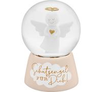 Sheepworld Bola de ensueño con diseño de ángel, Bola de Nieve, Cristal, Altura 6,5 cm, poliresina, diseño Impreso, Regalo para Navidad, Año Nuevo, Calendario de Adviento | 75168