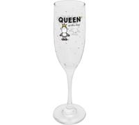 Sheepworld Copa de champán Queen of the day | Secco Glass impreso, altura 22,3 cm, 20 cl, en caja de regalo, regalo de cumpleaños, novia | 74719