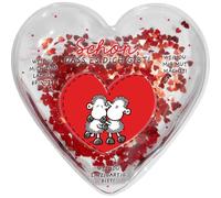 Sheepworld Diseño Weil | Forma de corazón, 10 cm x 10 cm, Relleno de Purpurina, Caja de Regalo | Amor, día de San Valentín, Idea de Regalo | 74465 Calentador de Manos, Multicolor