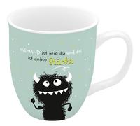 Sheepworld H:PPY life 74738 - Taza de café espresso con texto en alemán Monster Star, 10 cl