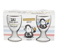 Sheepworld Huevera, Porcelana, Multicolor, Höhe 6,8 cm