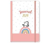 sheepworld Journal 2024 DIN A5 Übersichtliches und cooles Design: Ein lustiger Jahres-Kalender mit viel Platz zum Eintragen. Buch-Kalender mit knuffigen Schaf-Cartoons.