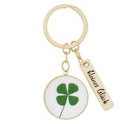 Sheepworld Llavero de la suerte pequeña | Colgante con trébol, llavero, aleación de zinc, longitud 7,4 cm, amuleto de la suerte, Navidad, Nochevieja | 74430, multicolor, talla única, Diseño de «Little