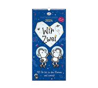 Sheepworld Planificador para socios 2024 "Wir dos": "Mit Dir bis zu den Sterne und zurück"