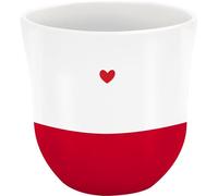 Sheepworld Taza con corazón Garvur | Taza de café, altura 9,8 cm, diámetro 9,3 cm, volumen 40 res | bandera de regalo, cumpleaños, Pascua, Navidad | 74827