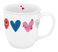 Sheepworld Taza con diseño de corazones, taza pequeña de porcelana, 32 cl, altura 9 cm, diámetro 8,5 cm, taza de regalo, día de San Valentín, cumpleaños | 74865