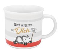 Sheepworld Taza con diseño de Hab dich lieb | Taza favorita en caja de regalo, porcelana, 38 cl, taza con texto | regalo, cumpleaños, regalo divertido | 48936