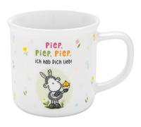 Sheepworld Taza con diseño Piep | Taza de café de porcelana, 35 cl, taza con frase en regalo, regalo de Pascua, nido de Pascua, decoración de Pascua | 70262