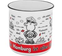 Sheepworld Taza con texto en alemán Ohne Hamburg ist alles doof, taza de café, porcelana New Bone, 35 cl, regalo divertido para amigos, 61447