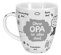 Sheepworld Taza con texto en alemán Ohne Opa ist alles doof | Porcelana, 45 cl | Taza para café y té, taza con texto en alemán | 45136