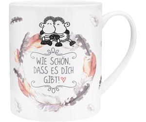 Sheepworld - Tazas XL, Porcelana, Multicolor, 9.5 x 9.5 x 11.5 cm