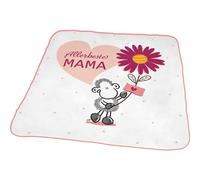 Sheepworld Toalla mágica con diseño de Allerbeste Mama | Toalla mágica en Forma prensada, algodón, 30 cm x 30 cm, Regalo para mamá, Regalo para Ella | 48609