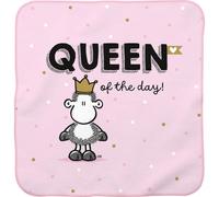 Sheepworld Toalla mágica Queen of The Day | Toalla pequeña Magic Towel, Toalla de Invitados en Forma prensada, 30 cm x 30 cm, algodón, Regalo | 74722