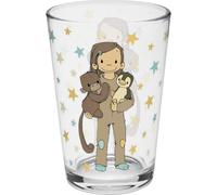 Sheepworld Vaso Anouk | vidrio impreso, altura 10,8 cm, diámetro 6,8 cm, volumen 22 cl, regalo para niños, niñas, Navidad, cumpleaños | 73948