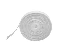 Sheer Chiffon Ribbon 100 Yards | Dot Print Satin for Present Wrapping/Wedding Bouquet/Party Decor | 1 Inch Wide Reusable Craft Ribbon (Blanca)