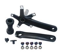 SheerFaring 1 Par Bike Crank Arm de Aluminio Juego de Hueca Brazo de para Bicicleta Accesorio de Eje Inferior Compatible con Ciclismo en Carretera, Biela y pedalier de 165 mm