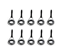 SheerFaring 10 Anillos de Extremo para Cañas de Pescar de Carpa, Ideales para Pesca Desde Embarcación O Pesca en Hielo, 3.8mm