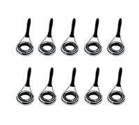 SheerFaring 10 Anillos de Extremo para Cañas de Pescar de Carpa, Ideales para Pesca Desde Embarcación O Pesca en Hielo, 5.1mm