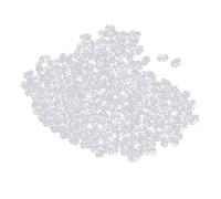 SheerFaring 100/200 Piezas de Perlas de Pesca Ovaladas Transparentes de 6 Mm/8 Mm con Doble Perforación, 4.7 x 6 mm 200 Piezas