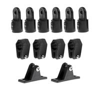 SheerFaring 12 Piezas Accesorios de Hardware para Barco Bimini Top Fijaciones de Nylon Conjunto de Bisagras Soportes de Montaje Resistente y Fácil de Instalar, Style B