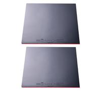 SheerFaring 2 Piezas de Gomas de Repuesto para Tenis de Mesa, Lámina Protectora para Exteriores, Accesorios Profesionales Y para Pong, Negro