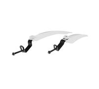 SheerFaring 2 Piezas Guardabarros de Bicicleta Kit de Mudguards para Bicicleta Accesorios Delantero Trasero Material Plástico Fácil de Instalar Y Quitar Adecuado, Blanco