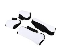 SheerFaring 4 Piezas Botas para Tendón de Caballo Protección de Piernas Botines para de Patas Cubiertas de Neopreno y PU Adecuadas para, Blanco