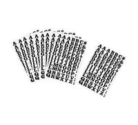 SheerFaring 860 Parches Termoadhesivos con Alfabeto, 10 Hojas, Letras Y Signos de Puntuación Bordados, Lavables, para Bolsos, Disfraces Y Sombreros, 27x18.5cm Negro