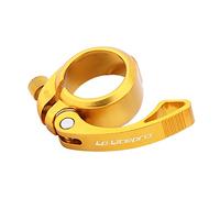 SheerFaring Abrazadera para de Sillín de Bicicleta con Bucle Preciso Fijación Segura Tornillo Hexagonal y Liberación Rápida de Aleación de Aluminio Adecuada, Oro