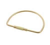 SheerFaring Anillo de Cadena de Latón con Cierre de Rosca, Llavero Creativo con Forma de, Forma D