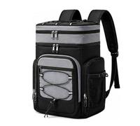 SheerFaring Bolsa Aislada con Forro Resisn perficie Exrior Fácil Limpiar, Mochila Nevera con Bolsillos Larales, Cómoda, Mochila Térmica Correas Acolchadas