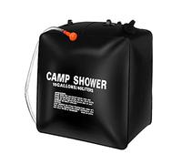 SheerFaring Bolsa de Ducha Solar Portátil para Camping Bolsa Exterior con Cuerda Y Gancho Resistente Tubo Flexible Y Tapa Material PVC Adecuada, 40L