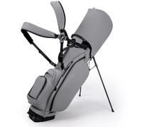 SheerFaring Bolsa Golf Ligera con Base Estable y Cubierta Protectora con Cremalleras Suaves para Guardar Palos y Accesorios portivos Acuada para Uso en Clubes y